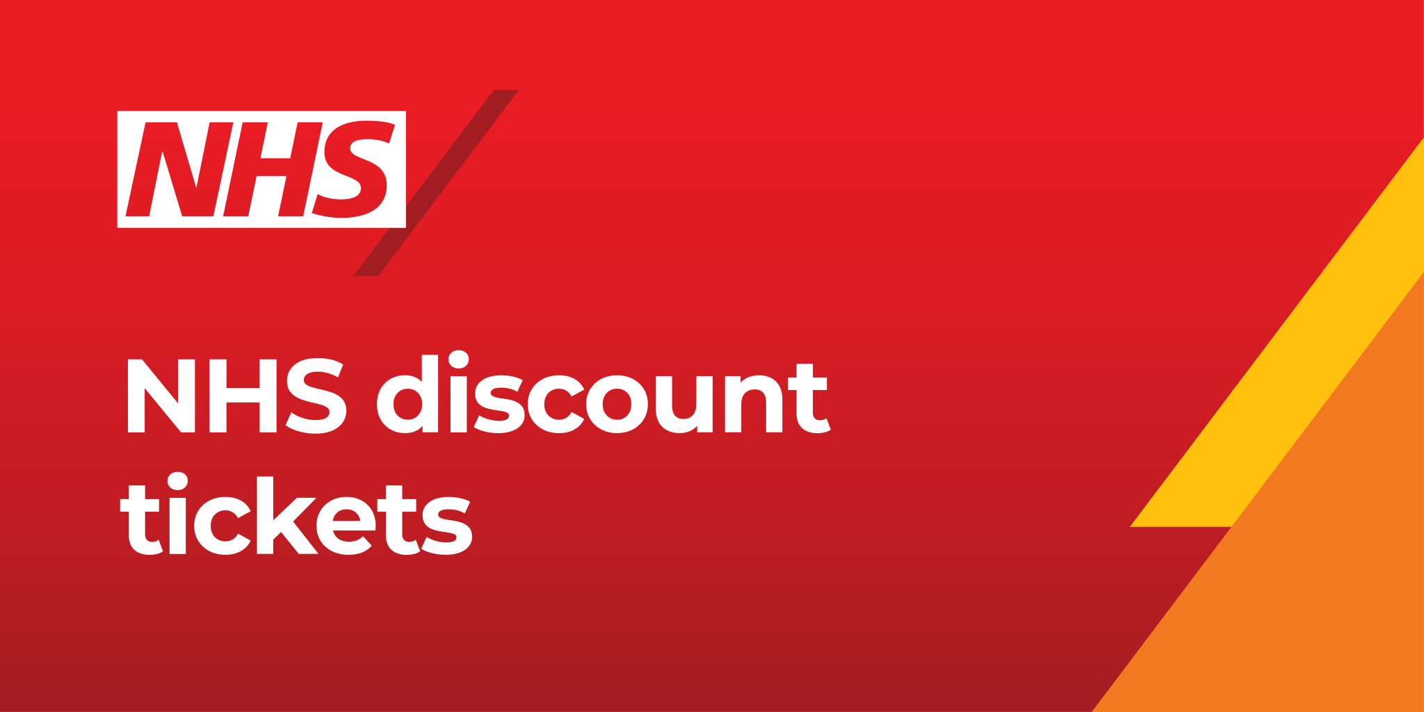 NHS discount tickets