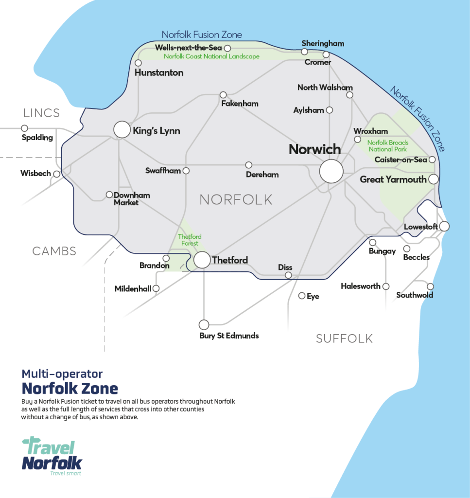 Norfolk Fusion map